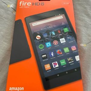 Fire HD 8 Tablet with Alexa, 8" HD Display, 16 GB